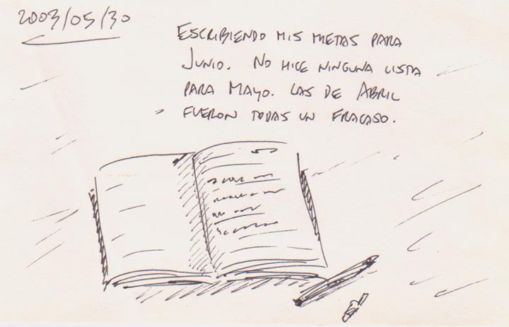 Escribiendo mis metas