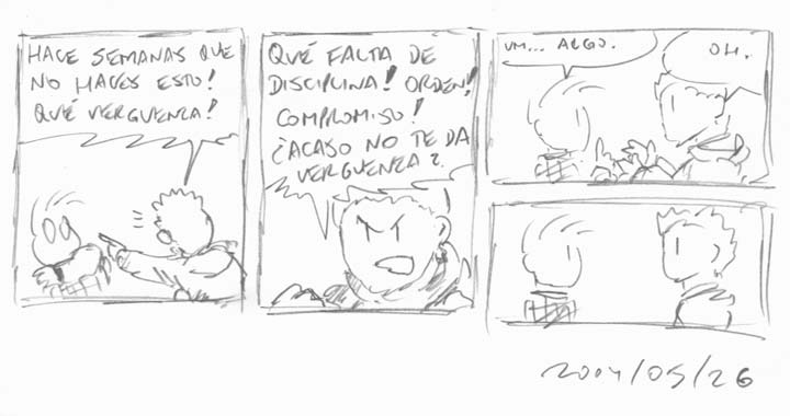 ¡Qué falta de disciplina!