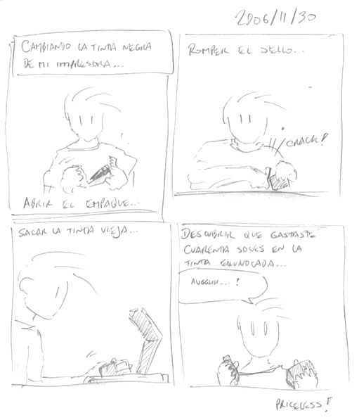 Tinta equivocada