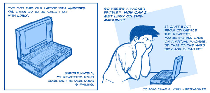 Installing Linux on an old laptop