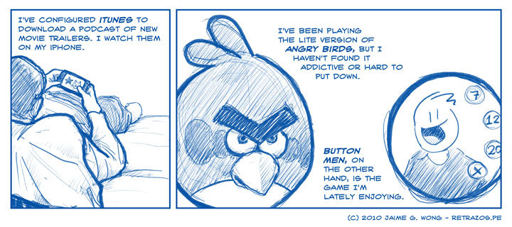 iTunes, Angry Birds and Button Men