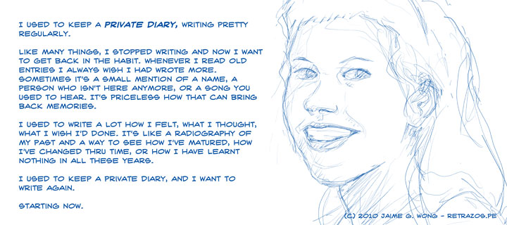 I used to keep a Private Diary