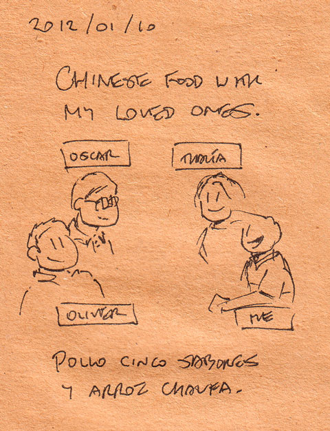 Chinese food with my loved ones