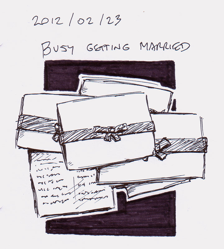 Busy getting married