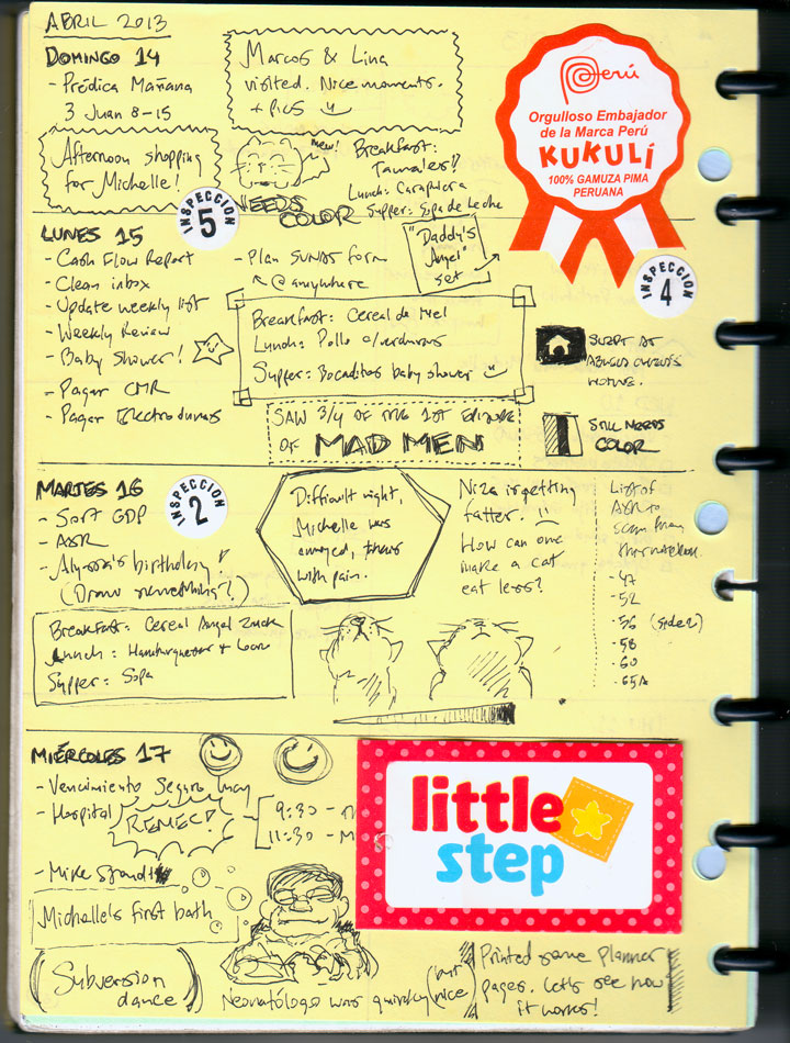 Paper planner prototype