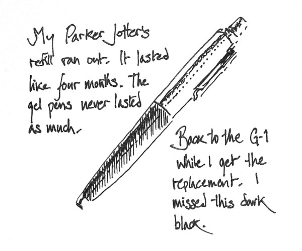 Back to the gel pen