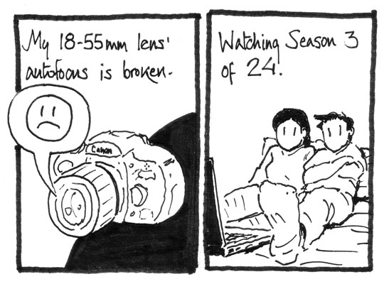Broken autofocus; 24 season 3