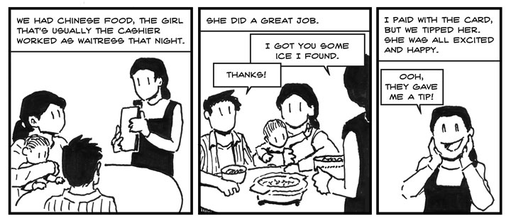 Tip is happiness