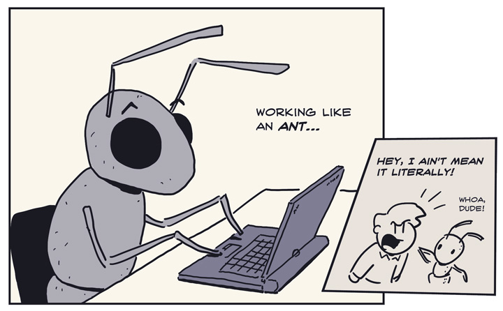 Working like an ant