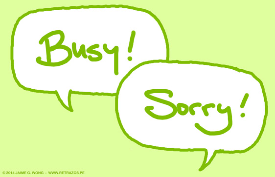 Busy! Sorry!