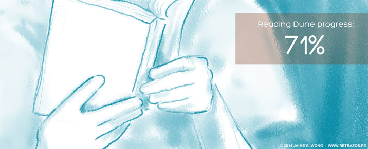 Reading Dune progress: 71%