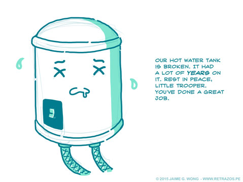 Hot water tank