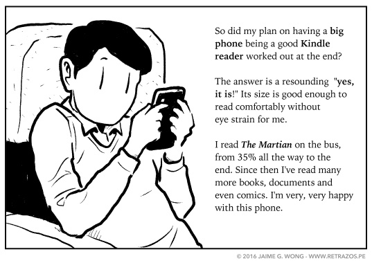 A big smartphone as a Kindle reader