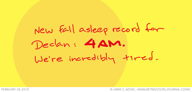 New fall asleep record