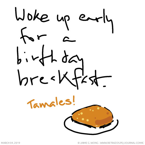 Early for birthday breakfast