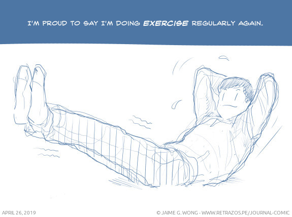 Doing exercise regularly again