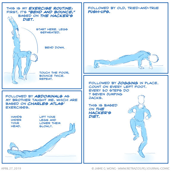 My exercise routine