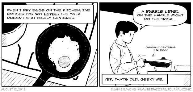 Frying eggs