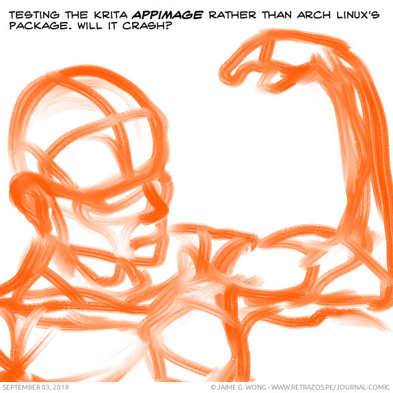 Testing the Krita appimage