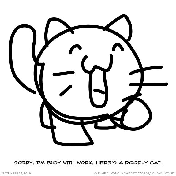 Here's a doodly cat