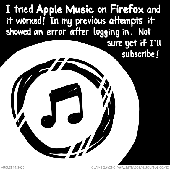 Apple Music on Firefox