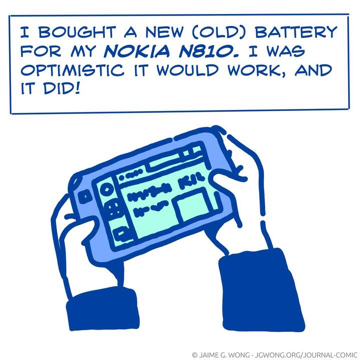 New old battery for my Nokia N810